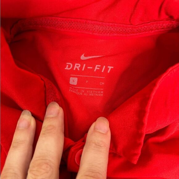 Ohio State Buckeyes Nike Dri-Fit Short Sleeve Polo Shirt Men’s Size Small Red - Picture 6 of 13